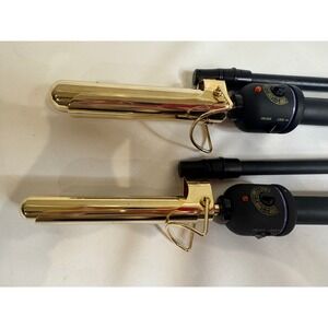 Hot Tools 24K Gold Professional Curling Iron Set Women OS Gold Good 1 Inch 430F